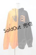 NieR Clothing / TWO-TONE ZIP PARKA  黒×オレンジ H-26-03-15-057-PU-TO-KB-ZH