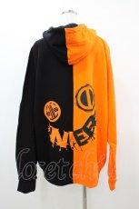 画像2: NieR Clothing / TWO-TONE ZIP PARKA  黒×オレンジ H-26-03-15-057-PU-TO-KB-ZH (2)