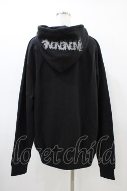 画像2: anonenone / プリントフードZIPパーカー  ブラック H-26-03-15-060-PU-TO-KB-ZH