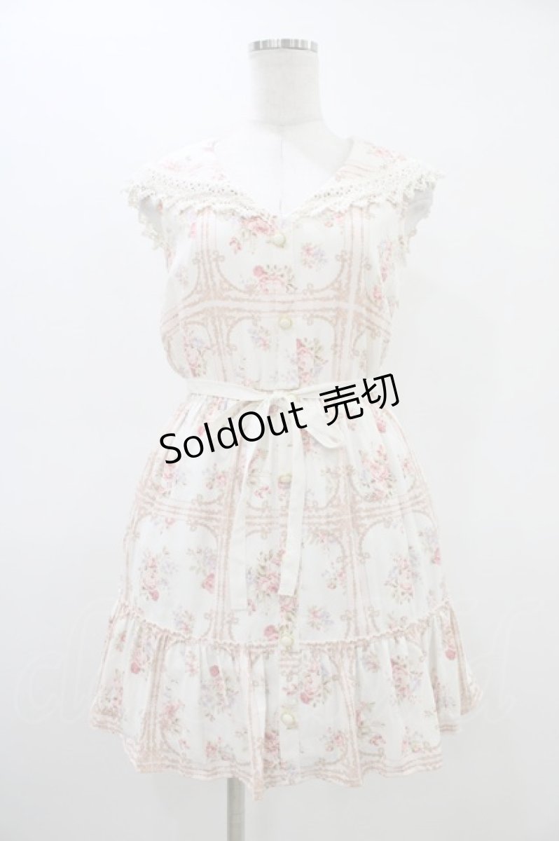 画像1: LIZ LISA / リボン格子セーラーワンピース Free オフ H-26-03-15-1031-LO-OP-NS-ZH (1)