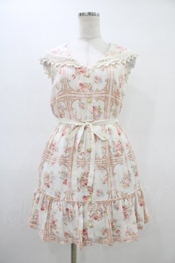 画像1: LIZ LISA / リボン格子セーラーワンピース Free オフ H-26-03-15-1031-LO-OP-NS-ZH