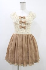 画像1: LIZ LISA / ドット切替ワンピース Free オフ/ブラウン H-26-03-15-1032-LO-OP-NS-ZH (1)