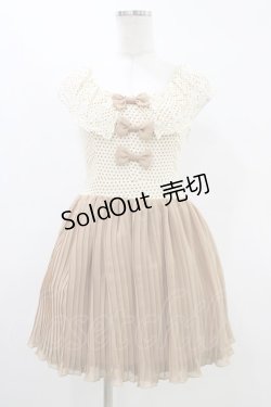 画像1: LIZ LISA / ドット切替ワンピース Free オフ/ブラウン H-26-03-15-1032-LO-OP-NS-ZH