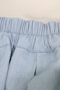 画像4: axes femme / 編み上げプリーツキュロット M ブルー H-26-03-15-1004-AX-PA-NS-ZH