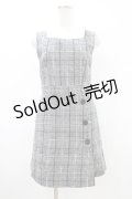LODISPOTTO / チェックワンピース S ブラック H-26-03-15-1033-LO-OP-NS-ZH
