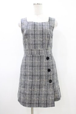 画像1: LODISPOTTO / チェックワンピース S ブラック H-26-03-15-1033-LO-OP-NS-ZH
