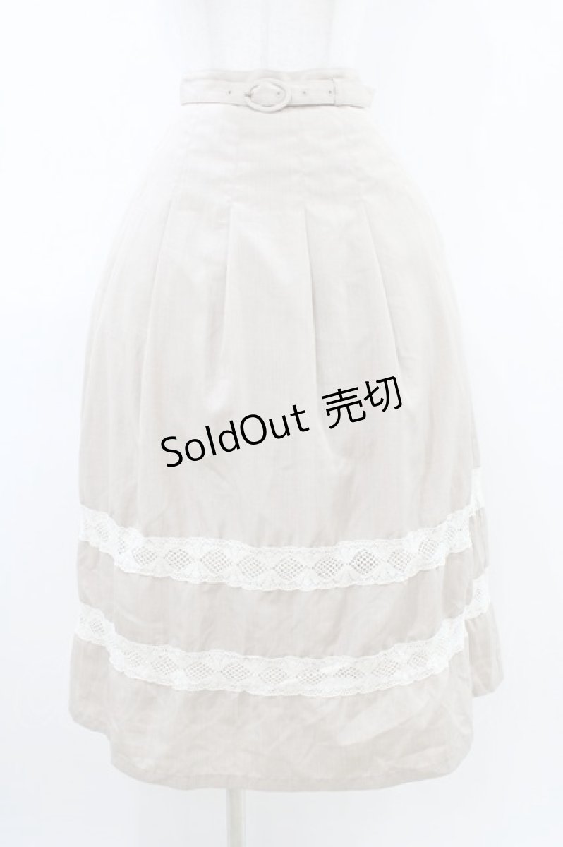 画像1: an another angelus / トーションレースライン使いスカート Free L/BEIGE H-26-03-15-1034-CA-SK-NS-ZH (1)