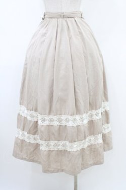 画像2: an another angelus / トーションレースライン使いスカート Free L/BEIGE H-26-03-15-1034-CA-SK-NS-ZH