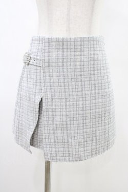 画像1: evelyn / ツイードスカパン Free オフ/グレー H-26-03-15-1005-LO-SK-NS-ZH