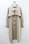 Fi.n.t / フリル使いステンカラーコート Free beige H-26-03-15-1036-CA-CO-NS-ZH