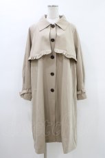画像1: Fi.n.t / フリル使いステンカラーコート Free beige H-26-03-15-1036-CA-CO-NS-ZH (1)