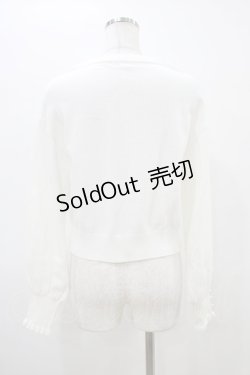 画像2: axes femme / SAKURA刺繍ショートカーディガン Free オフ H-26-03-15-1037-AX-TO-NS-ZH