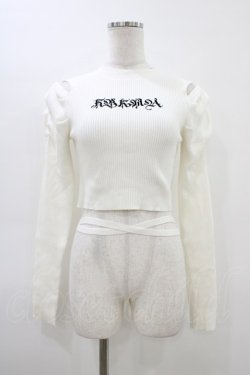 画像1: Ank Rouge / ウエストクロスリブトップス M オフ H-26-03-15-1038-CA-TO-NS-ZH