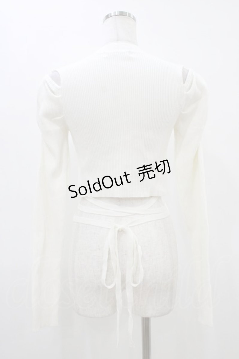 画像2: Ank Rouge / ウエストクロスリブトップス M オフ H-26-03-15-1038-CA-TO-NS-ZH (2)