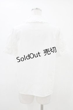 画像2: Ank Rouge / 丸襟ブラウス M オフ H-26-03-15-1042-CA-BL-NS-ZH