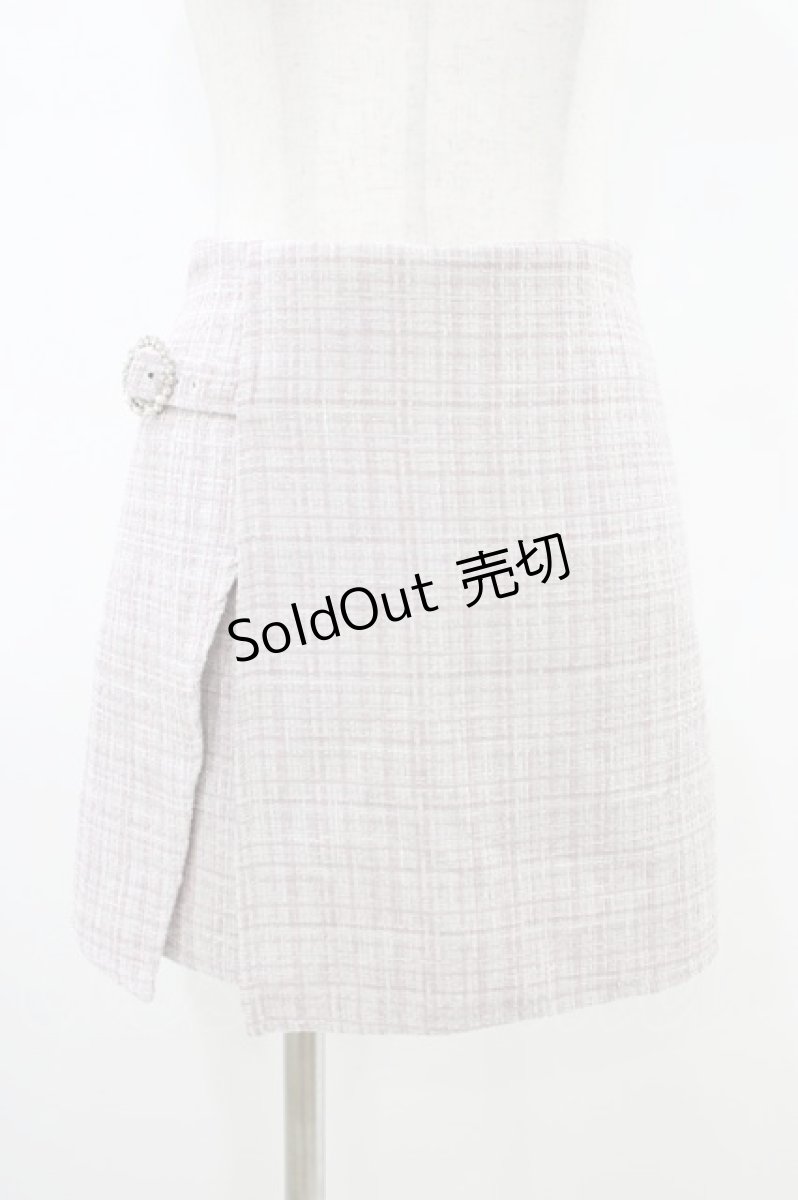 画像1: evelyn / ツイードスカパン Free ピンク H-26-03-15-1006-LO-SK-NS-ZH (1)