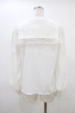 画像2: Ank Rouge / ビジューリボンセーラーカラーブラウス M オフ/ピンク H-26-03-15-1045-CA-BL-NS-ZH