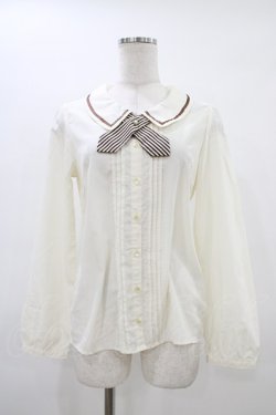 画像1: Amavel / ストライプブラウス Free アイボリー H-26-03-15-1049-CA-BL-NS-ZH