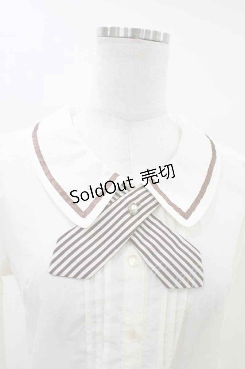 画像3: Amavel / ストライプブラウス Free アイボリー H-26-03-15-1049-CA-BL-NS-ZH (3)