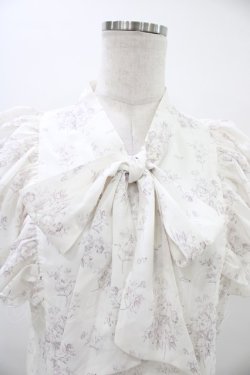 画像3: evelyn / 肩フリル花柄ブラウス Free オフ H-26-03-15-1052-LO-BL-NS-ZH