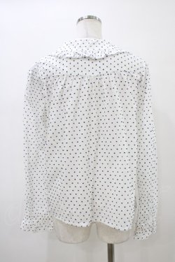 画像2: Nile Perch / ドットフリルブラウス Free オフ/ブルー H-26-03-15-1054-LO-BL-NS-ZH