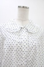 画像3: Nile Perch / ドットフリルブラウス Free オフ/ブルー H-26-03-15-1054-LO-BL-NS-ZH (3)