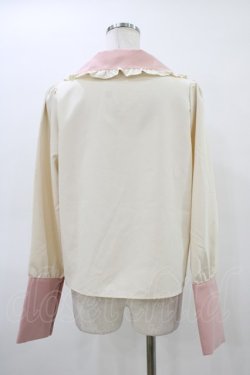 画像2: CHIP CLIP / 五月アイ/Cheese Bear/AIピンタックブラウス L アイボリー×ピンク H-26-03-15-1055-PU-BL-YZ-ZH