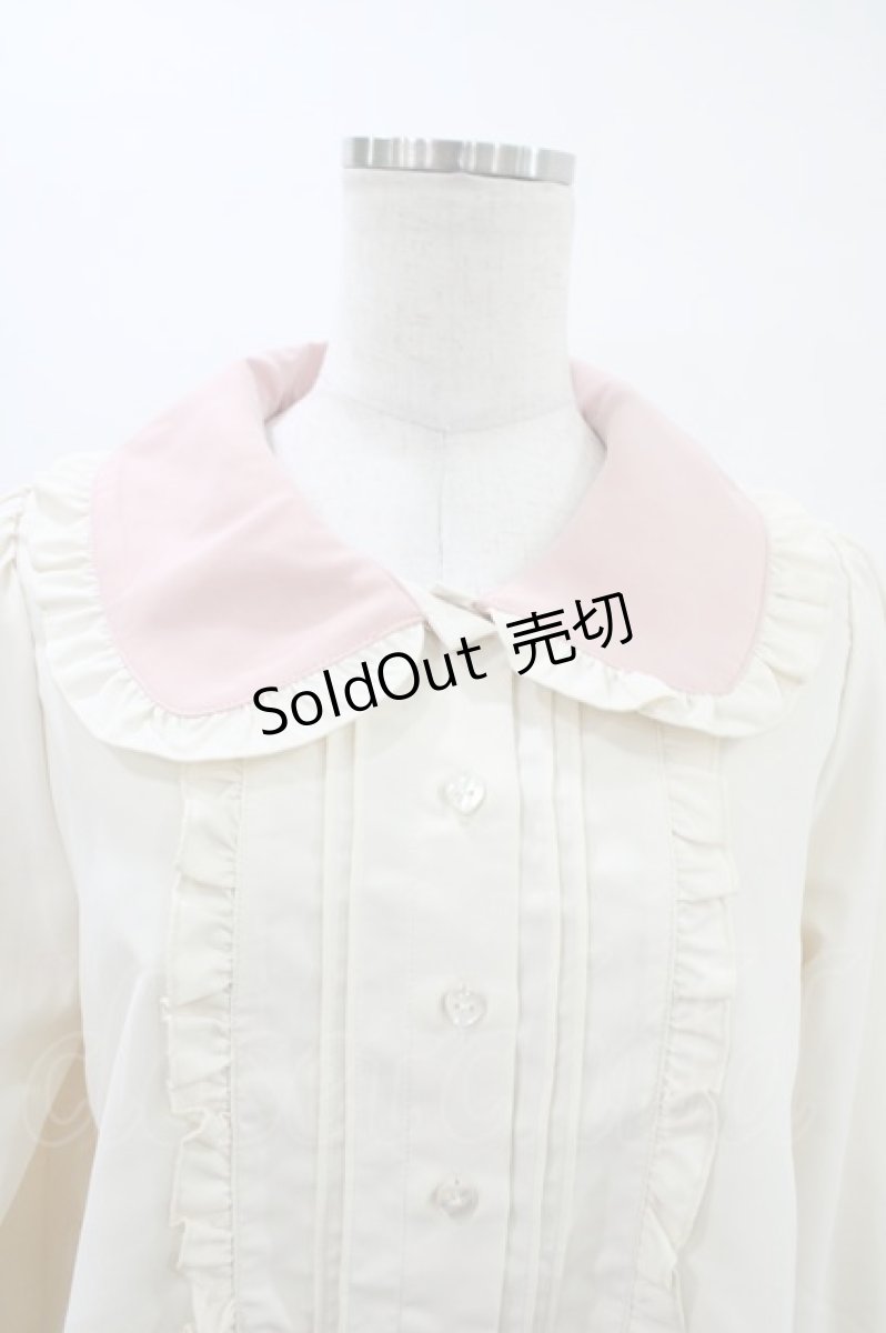 画像3: CHIP CLIP / 五月アイ/Cheese Bear/AIピンタックブラウス L アイボリー×ピンク H-26-03-15-1055-PU-BL-YZ-ZH (3)