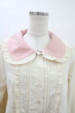 画像3: CHIP CLIP / 五月アイ/Cheese Bear/AIピンタックブラウス L アイボリー×ピンク H-26-03-15-1055-PU-BL-YZ-ZH