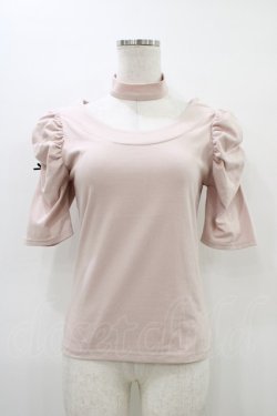 画像1: Ank Rouge / チョーカーネックトップス M ピンク H-26-03-15-1057-CA-TO-NS-ZH