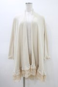 axes femme / ロングカーディガン M アイボリー H-26-03-15-1059-AX-TO-NS-ZH