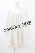 axes femme / ロングカーディガン M アイボリー H-26-03-15-1059-AX-TO-NS-ZH