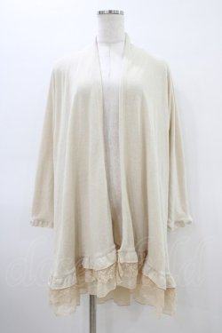 画像1: axes femme / ロングカーディガン M アイボリー H-26-03-15-1059-AX-TO-NS-ZH