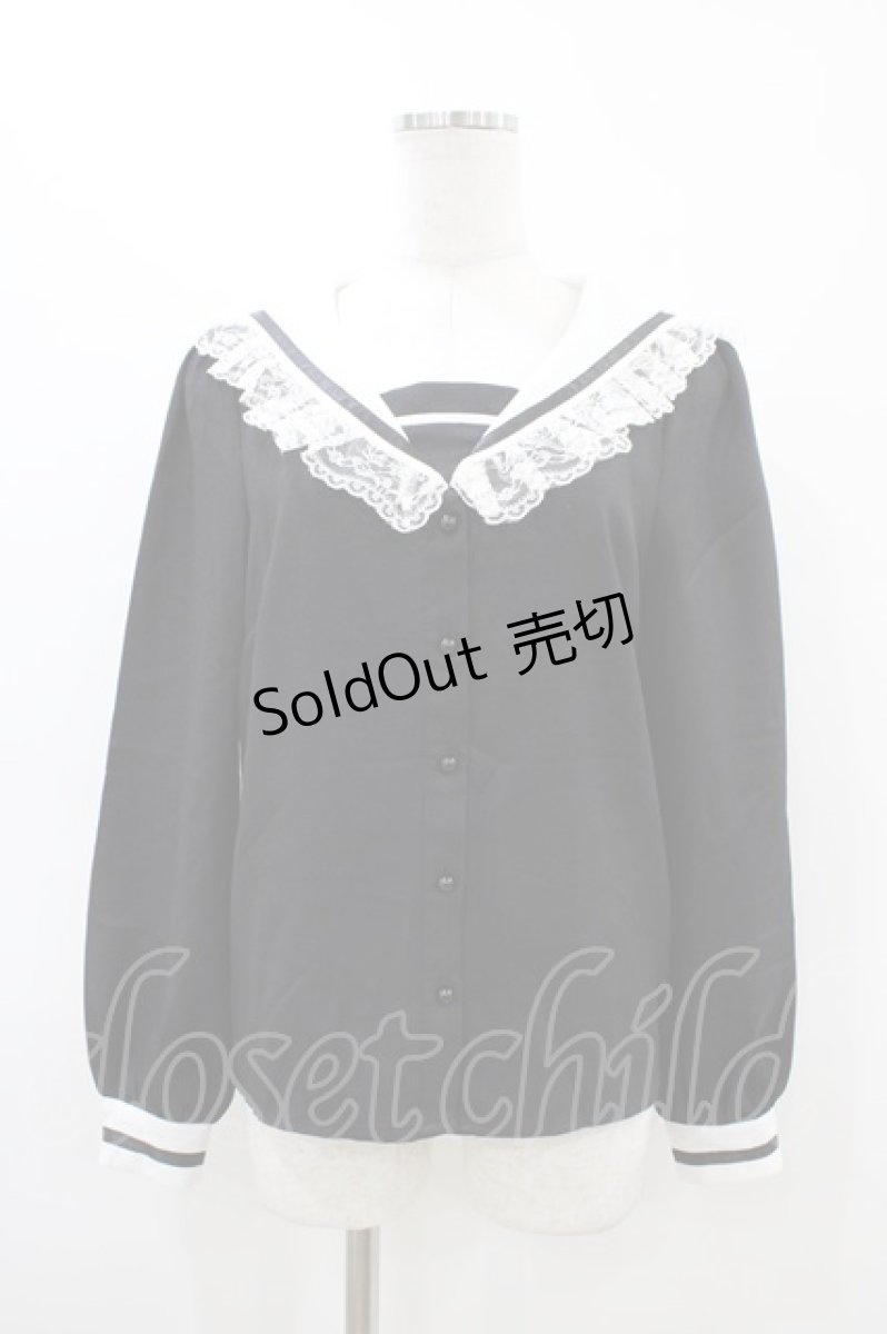 画像1: MA*RS / セーラーブラウス Free ブラック H-26-03-15-1061-EL-BL-NS-ZH (1)