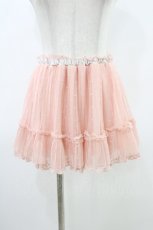 画像1: LIZ LISA / ドットチュールプリーツスカパン Free ピンク H-26-03-15-1008-LO-PA-NS-ZH (1)