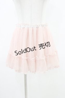 画像1: LIZ LISA / ドットチュールプリーツスカパン Free ピンク H-26-03-15-1008-LO-PA-NS-ZH