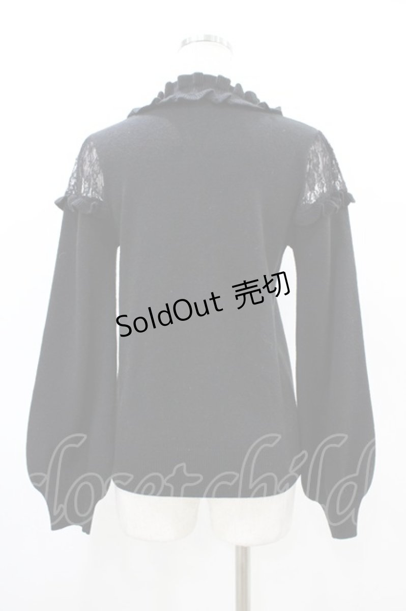 画像2: Ank Rouge / リボンニット M ブラック H-26-03-15-1062-CA-TO-NS-ZH (2)