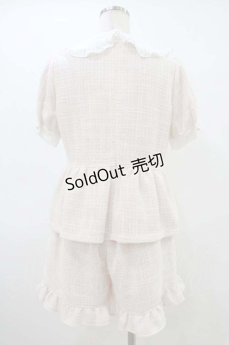 画像2: Ank Rouge / ツイードセットアップ M ピンク H-26-03-15-1009-CA-OP-NS-ZH (2)