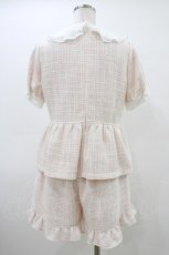 画像2: Ank Rouge / ツイードセットアップ M ピンク H-26-03-15-1009-CA-OP-NS-ZH (2)