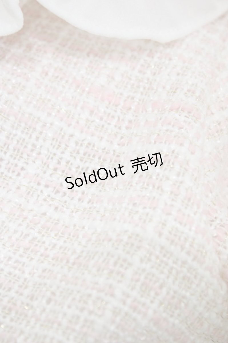 画像6: Ank Rouge / ツイードセットアップ M ピンク H-26-03-15-1009-CA-OP-NS-ZH (6)