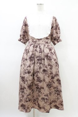 画像1: m petit by misako / トワルドジュイワンピース L ピンク H-26-03-15-1015-LO-OP-NS-ZH