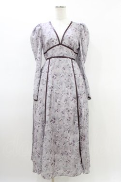 画像1: EATME / フラワープリントVネックワンピース S ラベンダー H-26-03-15-1016-LO-OP-NS-ZH