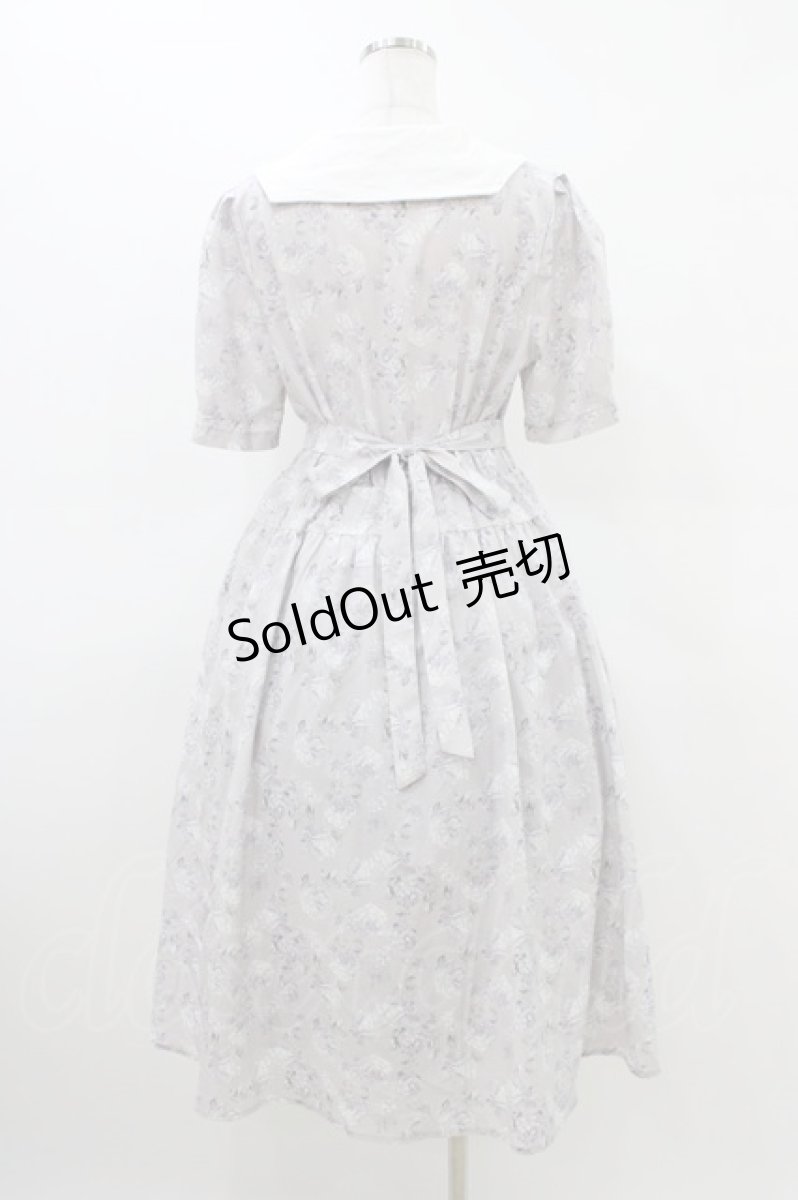 画像2: Fi.n.t / ビッグクレリック衿ローズ柄ワンピース Free LAVENDER H-26-03-15-1017-CA-OP-NS-ZH (2)
