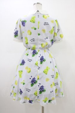 画像2: Honey Cinnamon / フルーツプリントワンピース Free サックス H-26-03-15-1020-LO-OP-NS-ZH