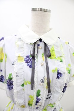 画像3: Honey Cinnamon / フルーツプリントワンピース Free サックス H-26-03-15-1020-LO-OP-NS-ZH