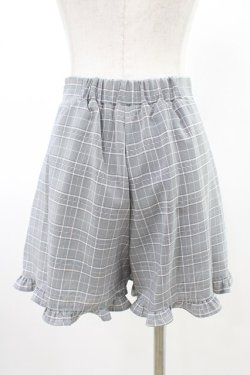 画像2: Honey Cinnamon / チェックフリルパンツ Free グレー H-26-03-15-1003-LO-PA-NS-ZH