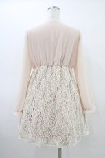 画像2: Amavel / レース切替シフォンワンピース Free ピンク H-26-03-15-1021-CA-OP-NS-ZH (2)