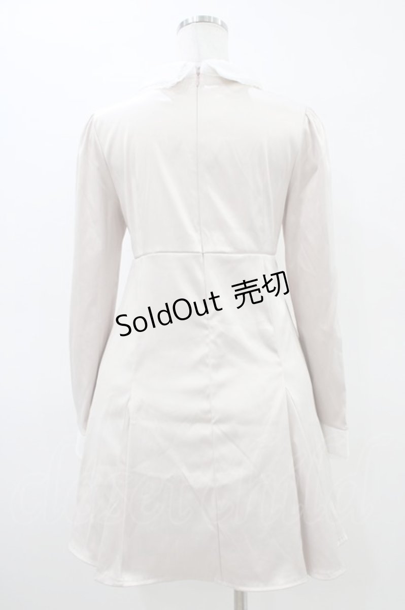 画像2: Bubbles / サテン丸襟ワンピース F ベージュ H-26-03-15-1022-CA-OP-YZ-ZH (2)