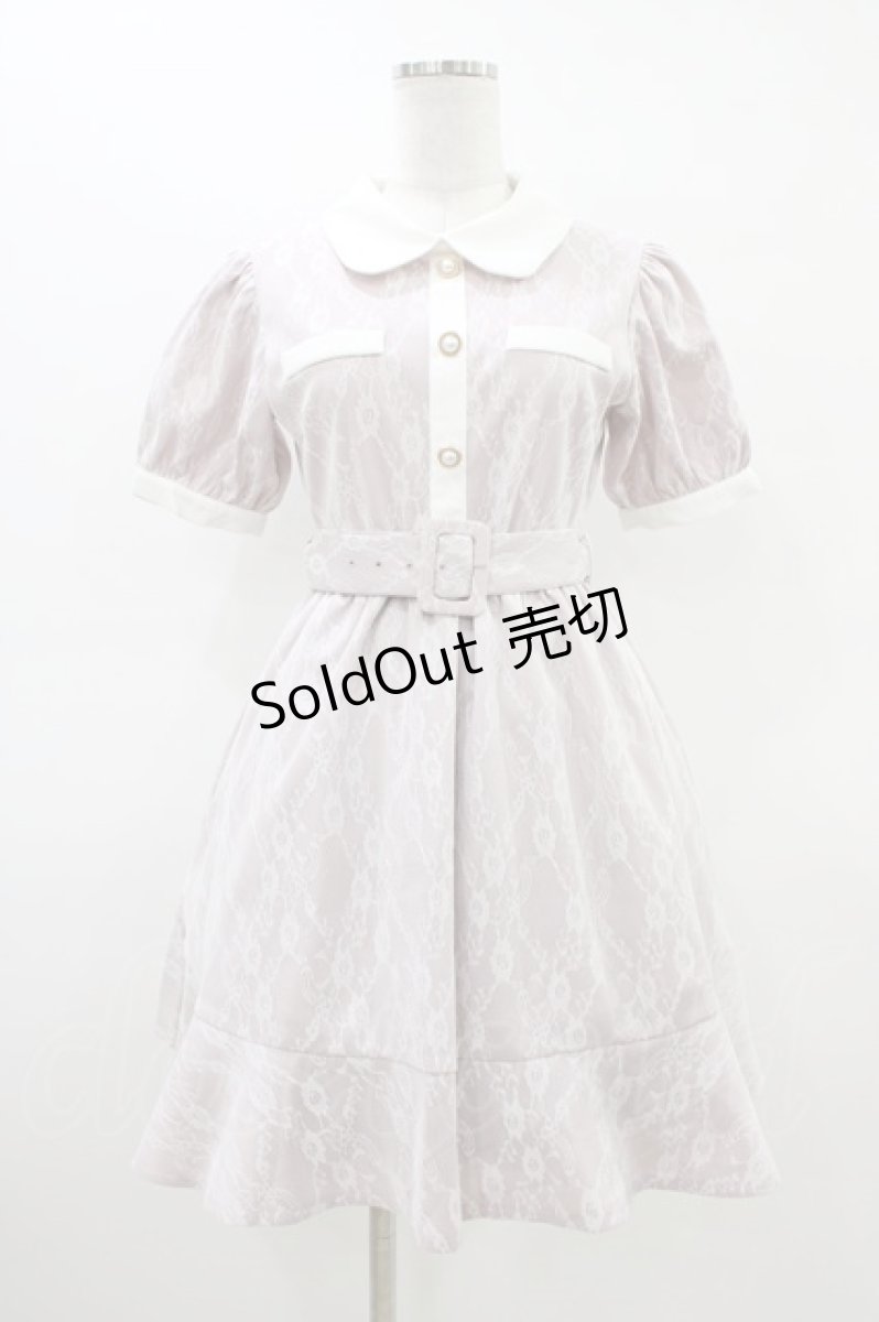 画像1: evelyn / レースフレアワンピース Free ピンク H-26-03-15-1023-LO-OP-NS-ZH (1)