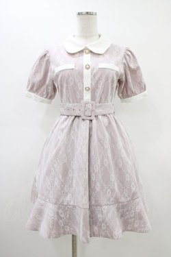 画像1: evelyn / レースフレアワンピース Free ピンク H-26-03-15-1023-LO-OP-NS-ZH